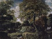 Jan van der Heyden Forest landscape painting
